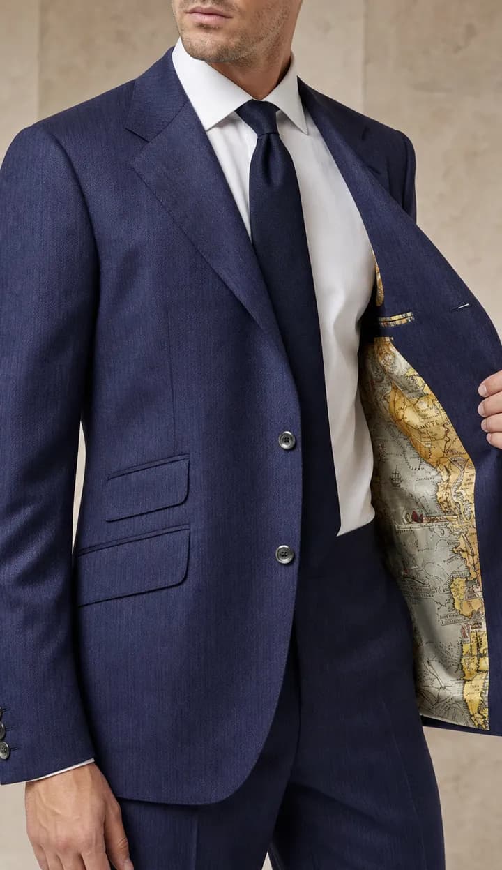 Navy Bespoke Suit
