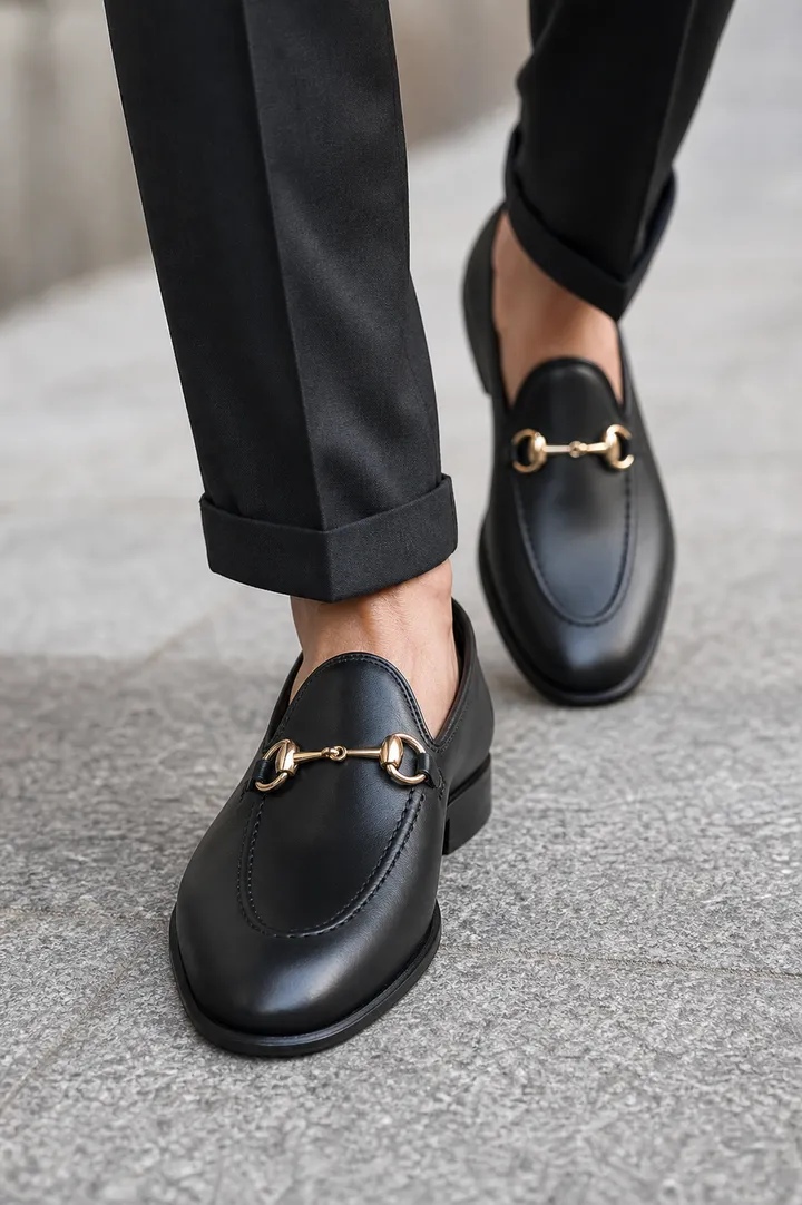 Classic Black Slip-On Loafer